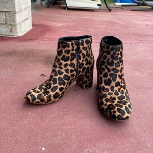 Animal print bootie INC brand size 9